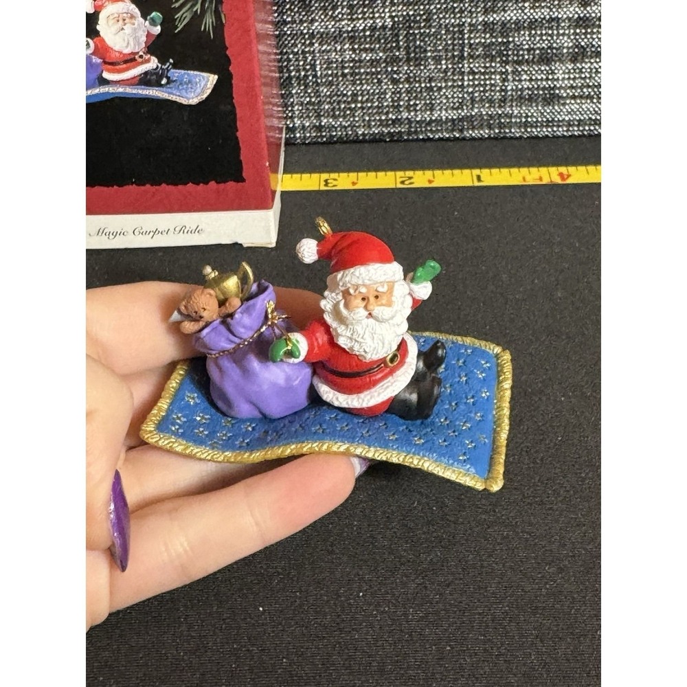 1994 MAGIC CARPET RIDE Hallmark Keepsake Ornament Santa Rides Magic Carpet